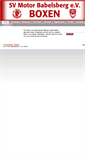 Mobile Screenshot of motor-babelsberg-boxen.de