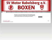 Tablet Screenshot of motor-babelsberg-boxen.de